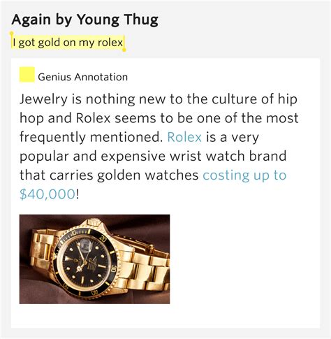 rolex song meaning.